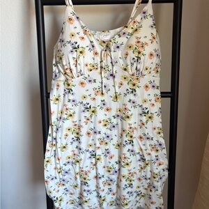 No Boundaries Floral Tie-Front Dress